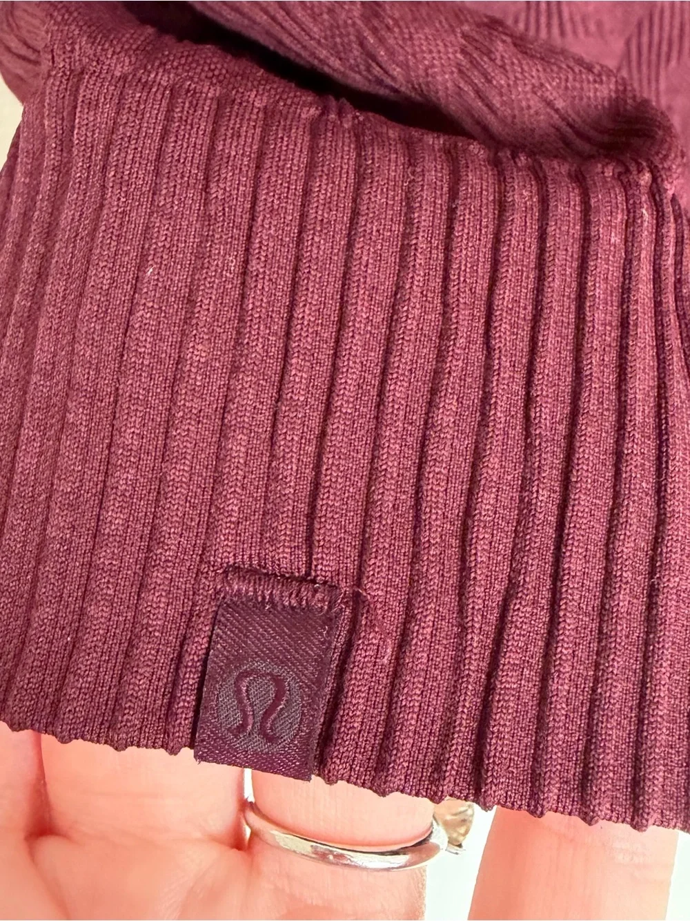 Lululemon Rest Less Long Sleeve Pullover Garnet Burgundy Size 4
